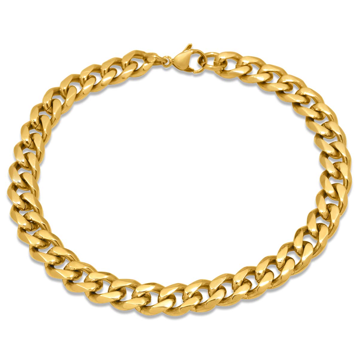 Micro Cuban Gold Bracelet 7MM Βραχιόλι από ανοξείδωτο ατσάλι 316L